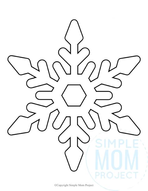 Blank Snowflake Printable