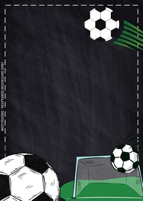 Blank Soccer Invitation Template