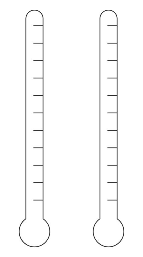 Blank Thermometer Template