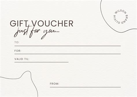 Blank Voucher Template