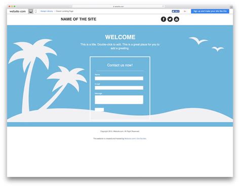 Blank Website Templates