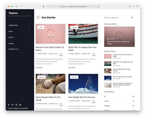 Blog Template For Bootstrap