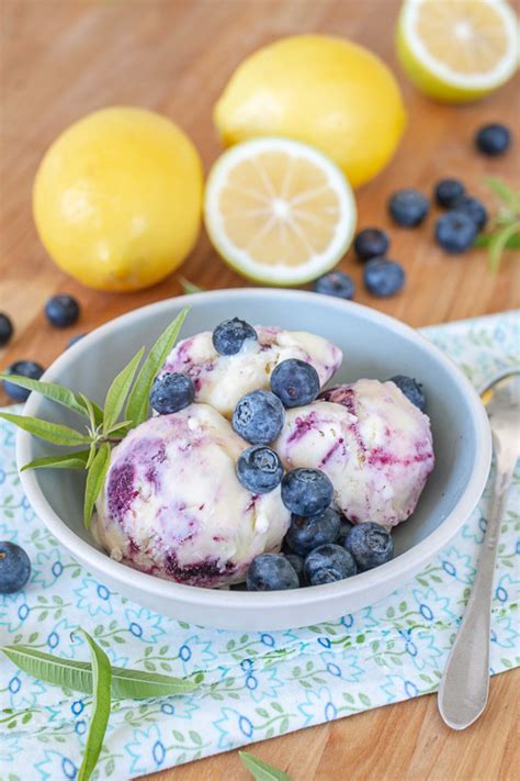 Blueberry Lemon Ice Cream: A Refreshing Treat for the Summer