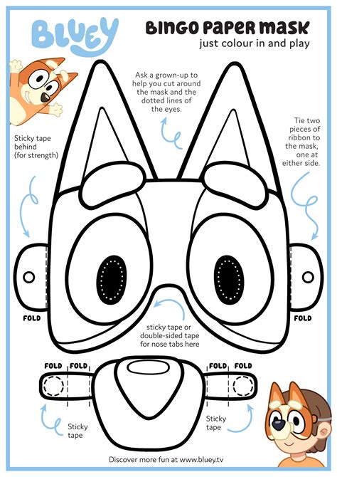 Bluey Cut Out Printable
