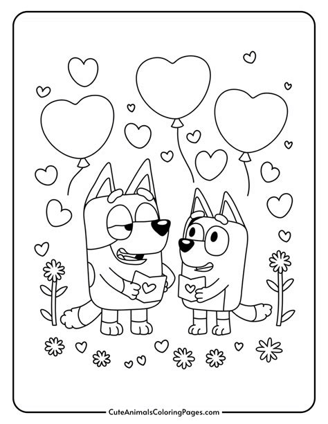 Bluey Valentines Printable