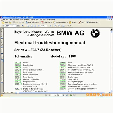 Bmw 1998 2001 3 Series E36 Etm Workshop Repair Service Manual 10102 Quality