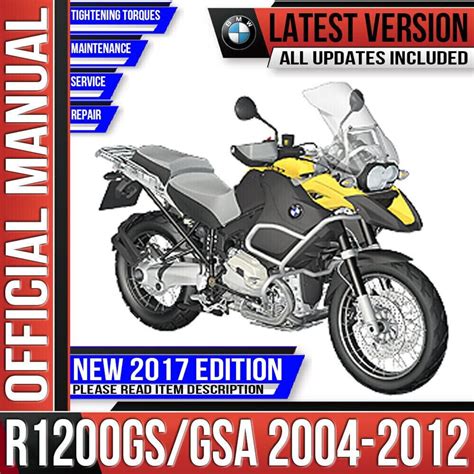 Bmw 2004 2007 R1200gs Rs St Workshop Repair Service Manual 10102 Quality