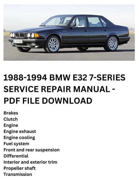 Bmw 3 5 6 7 Series Service Repair Manual Torrent