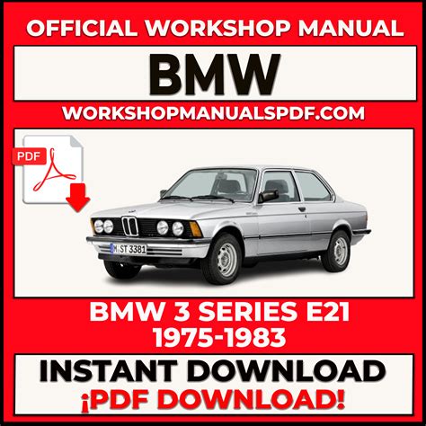 Bmw 3 Series Service Repair Workshop Manual 1975 1983