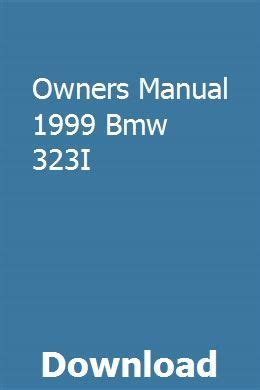 Bmw 323i 1999 Factory Service Repair Manual