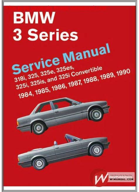 Bmw 325 325e 325es 1984 Repair Service Manual
