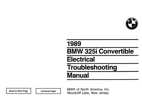 Bmw 325i 1989 Repair Service Manual