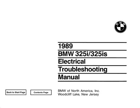 Bmw 325i 325is 1989 Repair Service Manual