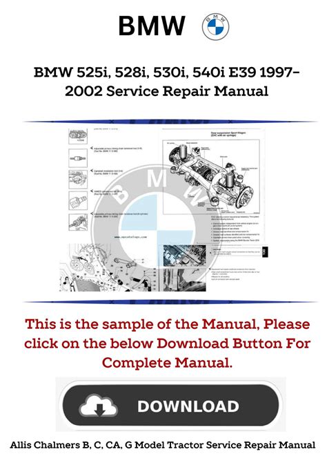 Bmw 525 525i 1997 2002 Service Repair Manual