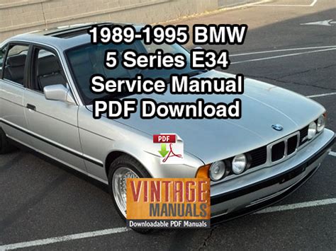 Bmw 535i 1989 1995 Workshop Service Manual Repair