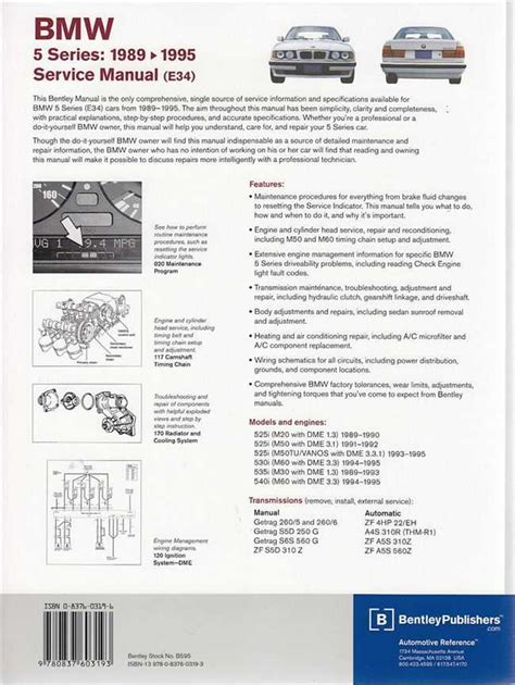 Bmw 540 540i 1989 1995 Factory Service Repair Manual Pdf