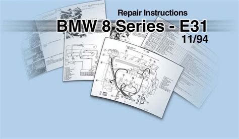 Bmw 830 830ci E31 1985 1994 Repair Service Manual