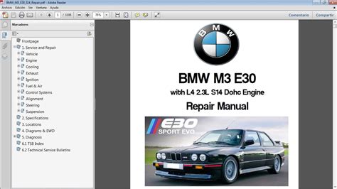 Bmw E30 M3 Factory Workshop Service Manual Repair Manual Dow