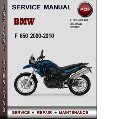 Bmw F 650 2000 2010 Workshop Manual