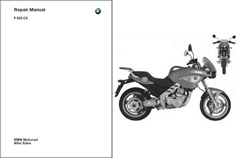 Bmw F650cs F 650 Cs 2001 2005 Workshop Service Manual Repair