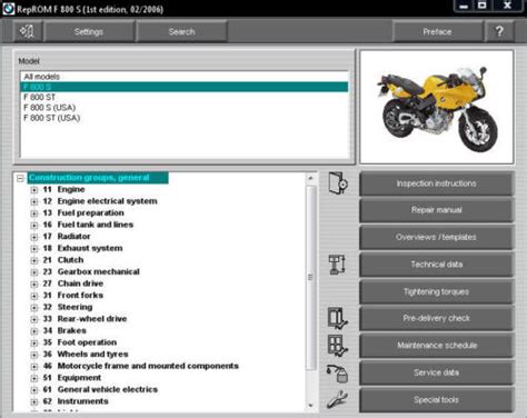 Bmw F800 S St 2006 2007 Workshop Service Manual Multilanguage