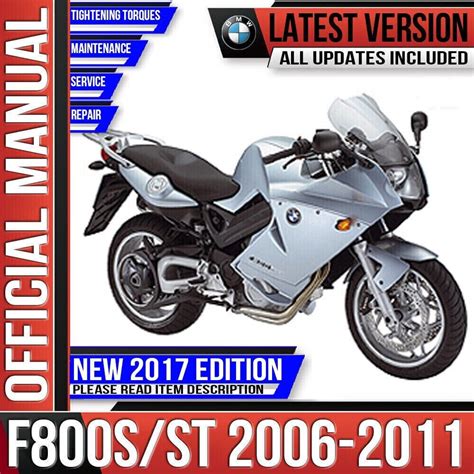 Bmw F800st K71 2006 2009 Service Repair Manual