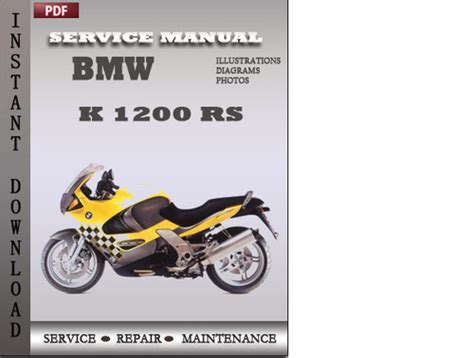 Bmw K 1200 Rs Service Repair Manual Download