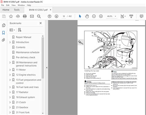 Bmw K1200lt K 1200 Lt 1997 2004 Factory Service Manual Pdf