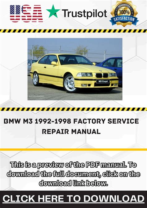 Bmw M3 1992 1998 Repair Service Manual Pdf