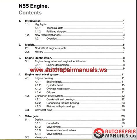 Bmw N55 Engine Workshop Repair Service Manual