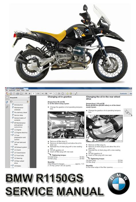 Bmw R 1150 Gs R1150gs Service Repair Manual