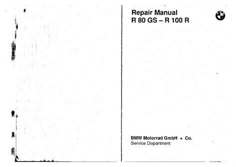 Bmw R100 1978 1996 Full Service Repair Manual