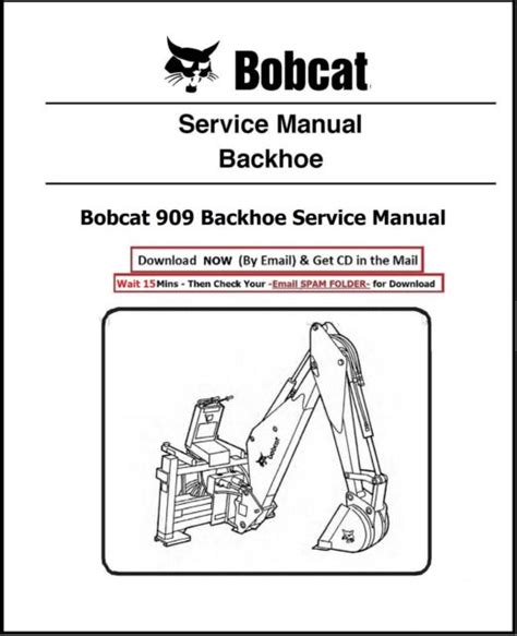 Bobcat 909 Backhoe Attachment Manual