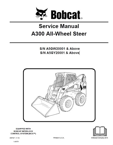 Bobcat All Wheel Steer Loader A300 Service Manual 523411001 523511001 Pdf