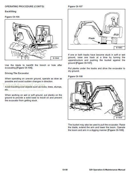 Bobcat Mini Excavator 329 Service Manual Aacl11001 A9k211001 Pdf