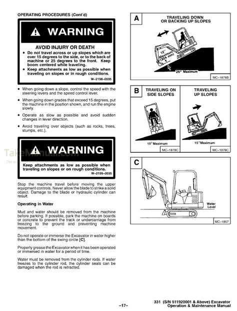 Bobcat Mini Excavator X331 Service Manual 511920001 Above