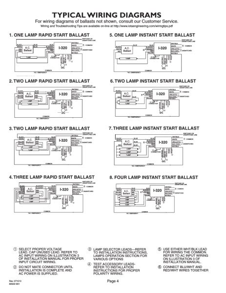 Bodine Emergency Ballast Wiring Diagram