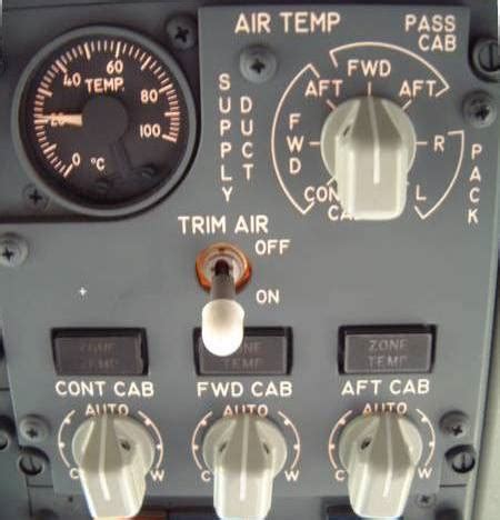 Boeing 737 Air Conditioner Control Panel Manual