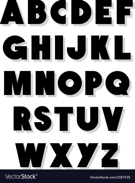 Bold Alphabet Letters Printable