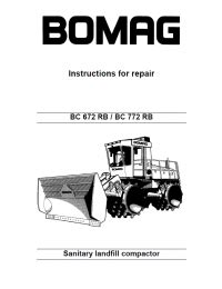 Bomag Sanitary Landfill Compactor Bc 672 Rb Bc 772 Rb Service Repair Manual Download