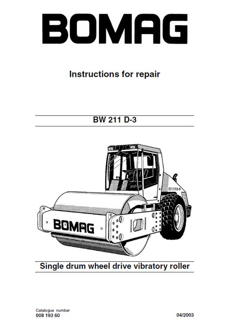 Bomag Single Drum Roller Bw 211 D 3 Service Training Manual Download