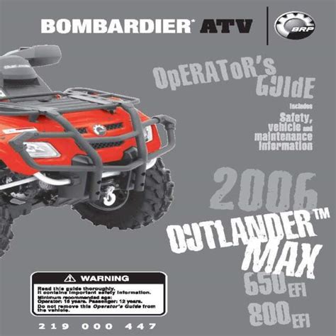 Bombardier 650 Outlander Repair Manual