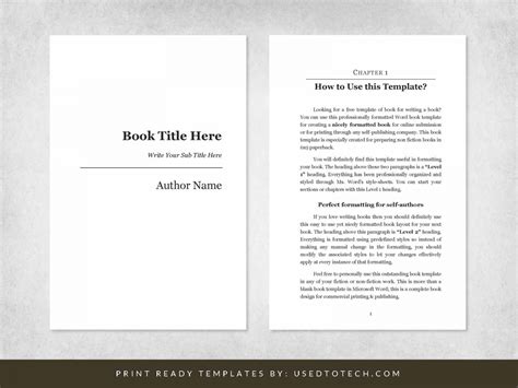 Book Templates Free Download