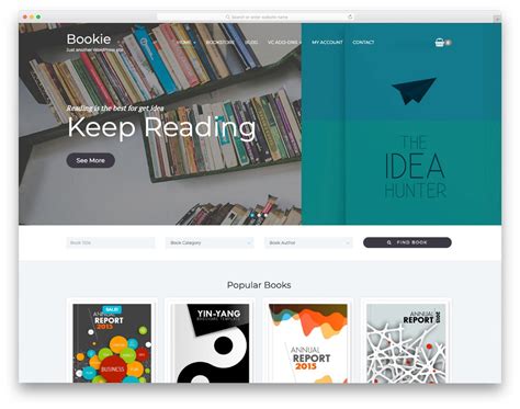 Book Website Templates