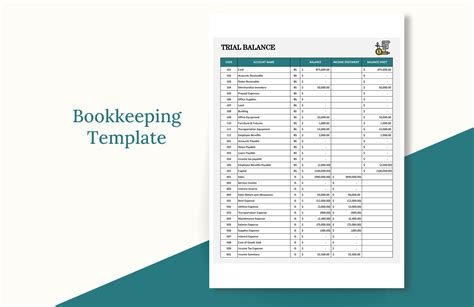Bookkeeping Templates For Small Business