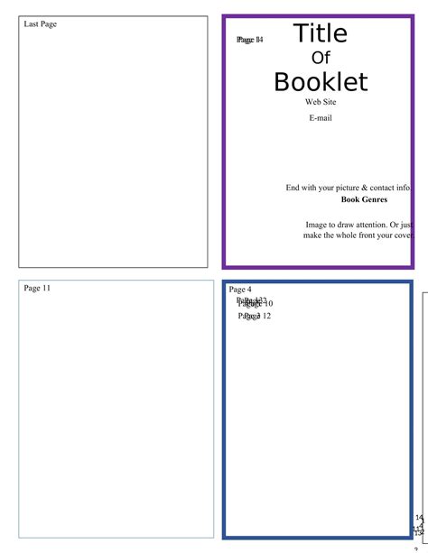 Booklet Template Free Download
