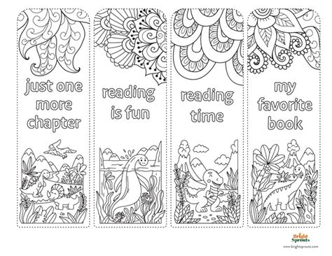 Bookmark Coloring Templates