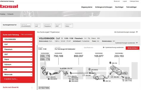 Bosal Online Catalog