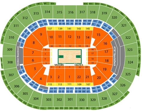 Boston Garden Celtics Seating Chart