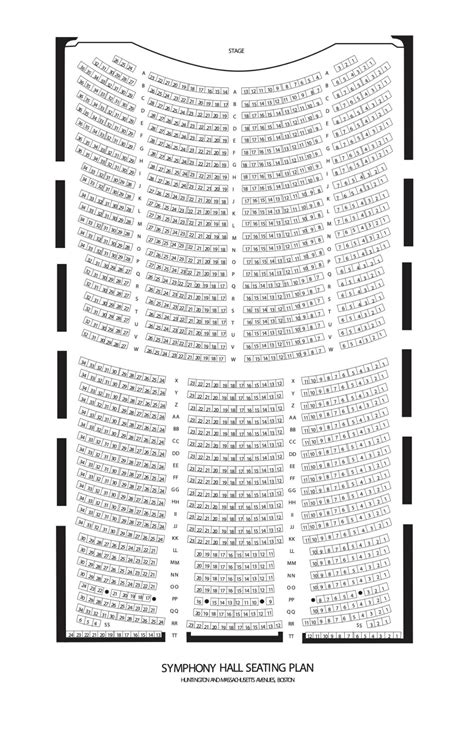 Boston Symphony Orchestra Seating Chart